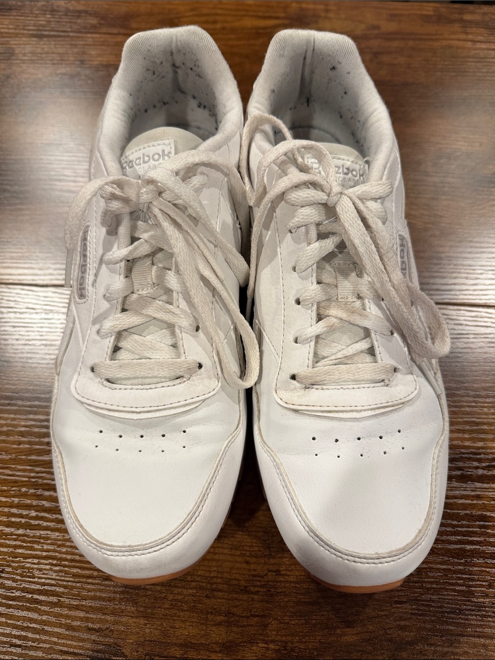 Reebok White Low-Cut Canvas Sneakers